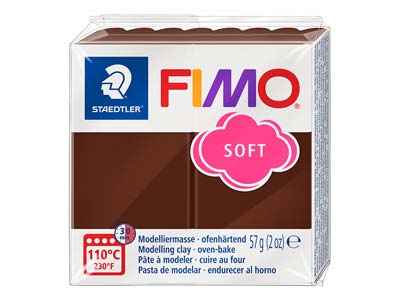 Fimo Soft, 57-g-block, Fimo Farbe Nr.75, Schokolade