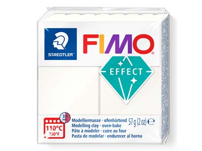 Fimoeffect, 57-g-block, Metallicfarbe: Perlmutt, Fimo Farbe Nr. 08
