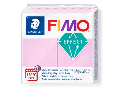 Fimoeffect, 57-g-block, Pastellfarbe: Rosé, Fi Mo Farbe Nr. 205