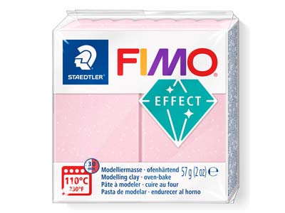Fimoeffect 57-g-block, Edelsteinfarbe: Rosenquarz, Fimo Farbe Nr. 206