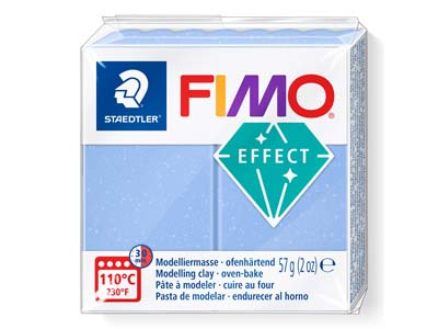 Fimoeffect, 57-g-block, Edelsteinfarbe: Achatblau, Fimo Farbe Nr.386