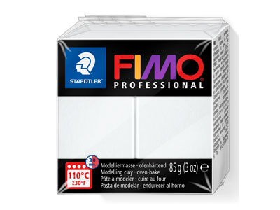 Fimoprofessional , 85-g-block, Wei, Fimo Farbe Nr. 0