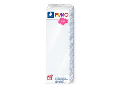 Fimo Soft Wei 454 G Polymermodelliermasse Block Fimo Farbreferenz 0