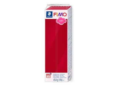 Fimo Soft Kirschrot 454 G Polymer-modelliermasse Block Fimo Farbreferenz 26