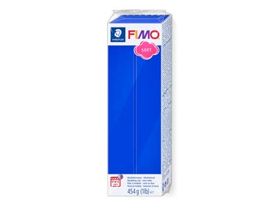 Fimo Soft Brillantblau 454 G Polymer-modelliermasse Block Fimo Farbreferenz 33