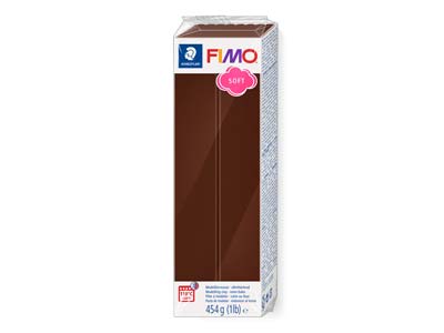 Fimo Soft Schokolade 454 G Polymermodelliermasse Block Fimo Farbreferenz 75