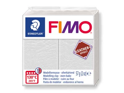 Fimo Leather Effect Elfenbein 57 G Polymer-modelliermasse Block Fimo Farbreferenz 029