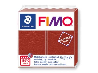 Fimo Leather Effect Rost 57 G Polymer-modelliermasse Block Fimo Farbreferenz 749
