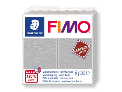 Fimo Leather Effect Taubengrau 57 G Polymer-modelliermasse Block Fimo Farbreferenz 809
