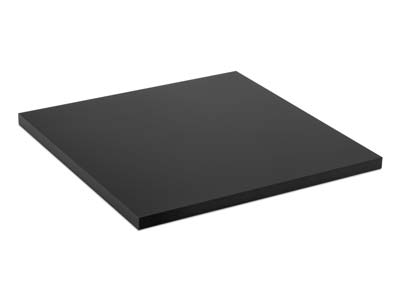 Schwarz Glänzendes Acryl-vierkant-display - Standard Bild - 1