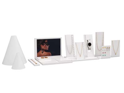 Weiß Glänzendes Kleines Acryl-vierkant-display - Standard Bild - 4