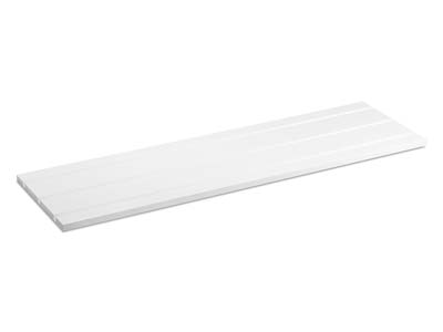 Weiß Glänzender Acryl-displaysockel Mittel - Standard Bild - 1