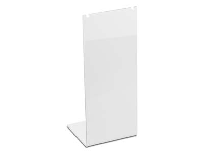 Weiß Glänzendes Acryl-halsketten-display Mittel