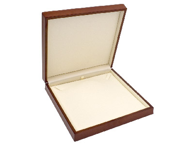 Schachtel Für Halsketten, Holz, Mahagonifarben - Standard Bild - 2