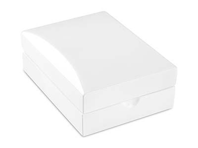 White Wooden Drop Earring/ Pendant Box - Standard Bild - 2