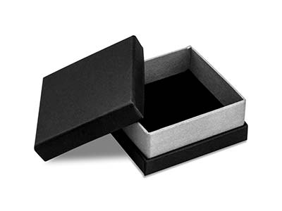 Universalschachtel, Klein, Schwarz Und Silbermetallic - Standard Bild - 1