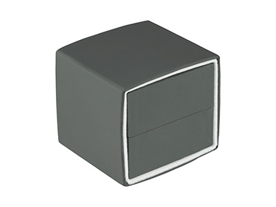 Grey Soft Touch Earring Box - Standard Bild - 3