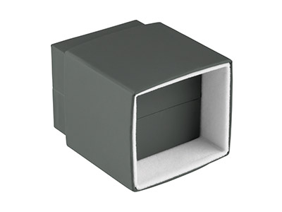 Grey Soft Touch Earring Box - Standard Bild - 4