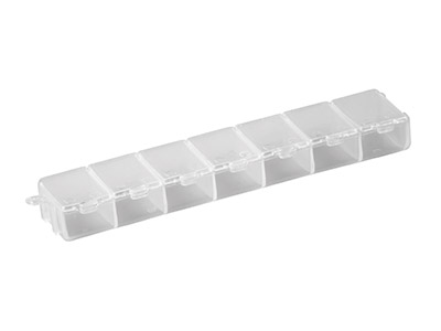 Mini-box Zur Perlenaufbewahrung Mit 7 Klappdeckel-behältern - Standard Bild - 2