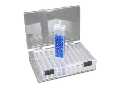 Beadsmith Keeper Flips Bead Box 12 Containers - Standard Bild - 2