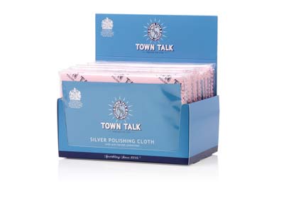 Town Talk Silber-poliertuch, Gross, 30 Cm X 45 Cm, Mit Anlaufschutz, Grosspackung Mit 12stück