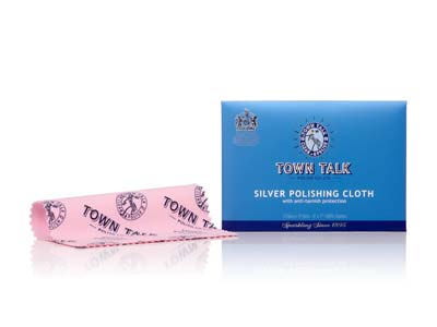 Town Talk Silber-poliertuch, Klein 12,5cm X 17,5cm, Mit Anlaufschutz