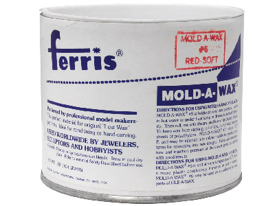 Ferris Mould-a-wax, 454-g-dose, Feinkörnig, Rot