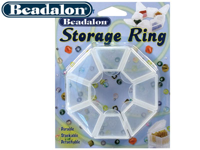 Beadalon Perlenaufbewahrung, Ring Mit Acht Separaten Behältern - Standard Bild - 3