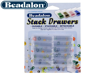 Beadalon Perlenaufbewahrung, Schubladen Im Stapeldesign, 10er-pack - Standard Bild - 3