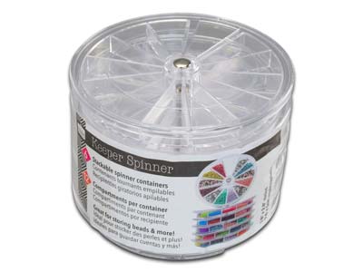Beadsmith Keeper Spinner Stackable Round Containers Pk 6 - Standard Bild - 1