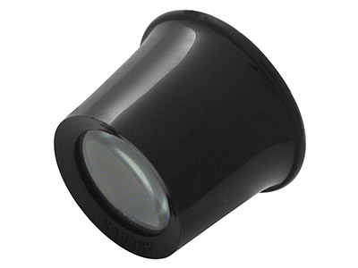 Schwarzes Kunststoff-augenglas, Brennweite 2,0cm