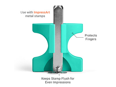 Impressart Simple Strike Jig, 6 mm, Plus Gratis-punzierstempel, Herz - Standard Bild - 2
