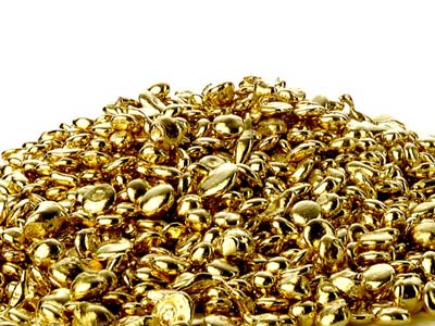 Gold Gussgranulat aus 9 kt Gelbgold