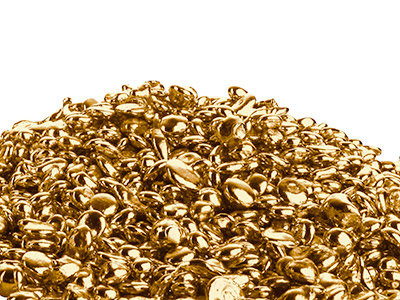 9 Kt Gelbgoldgranulat, 100  Recyceltes Gold