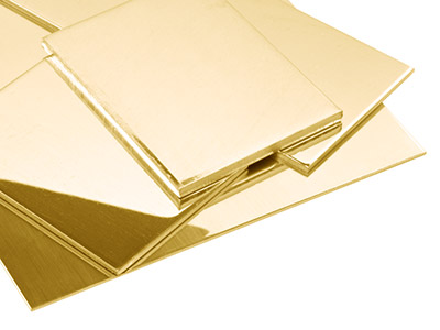 18 Kt Gelbgoldblech, Hb, 1,65mm, 100  Recyceltes Gold