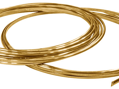 Draht Aus 18kt Gelbgold, Hb, D-form, 4,00x2,00mm, 2618, 100  Recyceltes Gold
