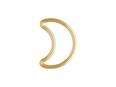 Geschlossene Ringe, Goldfilled, Mondsichel, 11 X 8 mm, 5er-pack - Standard Bild - 1