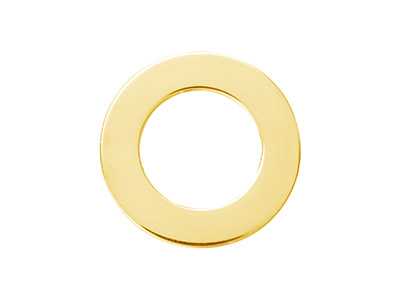 Scheibe Flach, 20mm Lochbohrung,gold Filled - Standard Bild - 1
