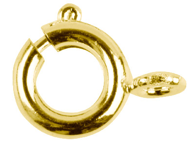 Goldbeschichtete Kettenverschlüsse, 7 mm, 10er-pack - Standard Bild - 1
