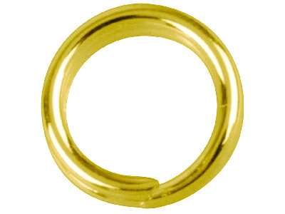 Goldbeschichtete Spaltringe, 5,8 mm, 20er-pack - Standard Bild - 1