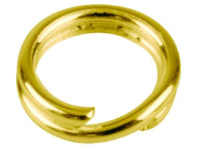 Goldbeschichtete Spaltringe, 5,8 mm, 20er-pack - Standard Bild - 2