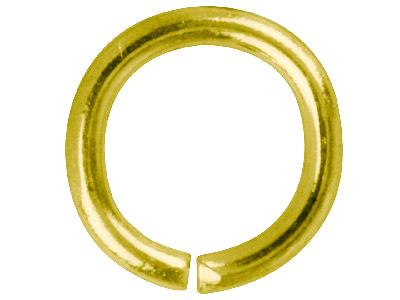 Goldbeschichteter Biegering, Rund, 8,8 mm, 100er Pack - Standard Bild - 1