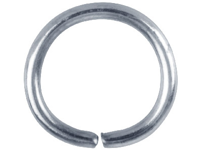Silberbeschichteter Biegering, Rund, 10 mm, 100er Pack - Standard Bild - 1