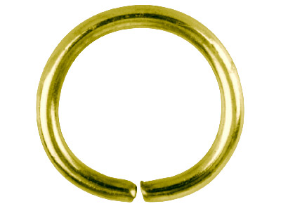 Goldbeschichteter Biegering, Rund, 12,5 mm, 100er Pack - Standard Bild - 1