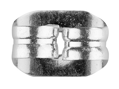 Silberbeschichtete Ohrmuttern, 20er-pack - Standard Bild - 3
