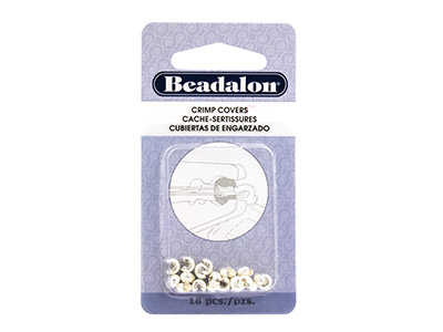 Beadalon Silberbeschichtete, Funkelnde Klemmenabdeckungen, 5 mm, 18er-pack - Standard Bild - 3