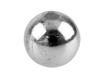 Einfache Runde Perlen, Chirurgenstahl, 4,0 mm, Ganz Durchbohrt, 50er-pack - Standard Bild - 1
