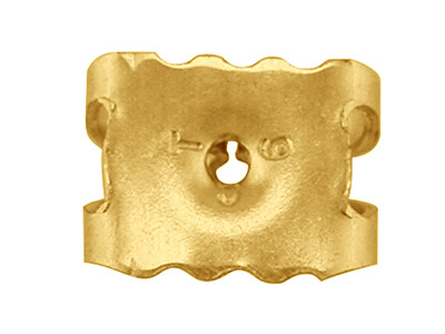 9 Kt Gelbgold-ohrmuttern, Groß, As, 2er-pack, 100 % Recyceltes Gold - Standard Bild - 2