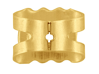9 Kt Gelbgold-ohrmuttern, Groß, As, 2er-pack, 100 % Recyceltes Gold - Standard Bild - 3