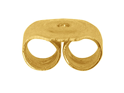 Ohrmuttern Aus 9 Kt Gelbgold, 100 % Recyceltes Gold - Standard Bild - 1